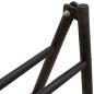 Preview: Doppelseitige Deckenleiter Schwarz 90 x 50 x 100 cm Bambus