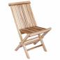Preview: Klappbarer Gartenstuhl 4 stk. Natur Massivholz Teak