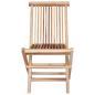 Preview: Klappbarer Gartenstuhl 4 stk. Natur Massivholz Teak