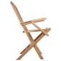 Preview: Klappbarer Gartenstuhl 2 stk. Natur Massivholz Teak