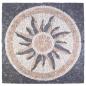 Preview: Mosaikfliesen Sonnenmuster Mehrfarbig 120 x 120 cm aus Marmor