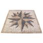 Preview: Mosaikfliesen Windmuster Mehrfarbig 120 x 120 cm Marmor