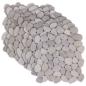 Preview: Kieselplatten Taupe 30 x 30 cm Flusskiesel