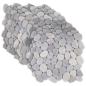 Preview: Kieselplatten Grau 30 x 30 cm Flusskiesel