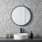 Preview: Kieselplatten Grau 30 x 30 cm Flusskiesel