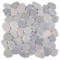 Preview: Kieselplatten Grau 30 x 30 cm Flusskiesel