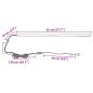 Preview: LED Streifen 55 cm Mehrfarbig PVC