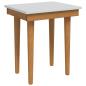 Preview: Hocker für Schminktisch FAUSKE Weiß 40 x 33 x 45 cm