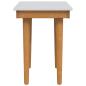 Preview: Hocker für Schminktisch FAUSKE Weiß 40 x 33 x 45 cm