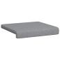 Preview: Bankkissen 2 stk. Stoff Hellgrau Tiefe 35 cm
