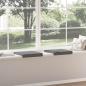 Preview: Bankkissen 2 stk. Stoff Dunkelgrau Tiefe 35 cm