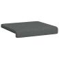 Preview: Bankkissen 2 stk. Stoff Dunkelgrau Tiefe 35 cm