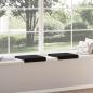 Preview: Bankkissen 2 stk. Samt Schwarz Tiefe 35 cm