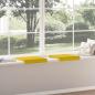 Preview: Bankkissen 2 stk. Samt Gelb Tiefe 35 cm