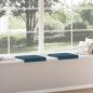 Preview: Bankkissen 2 stk. Samt Blau Tiefe 35 cm
