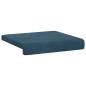 Preview: Bankkissen 2 stk. Samt Blau Tiefe 35 cm