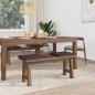 Preview: Bankkissen 4 stk. Stoff Dunkelbraun Tiefe 35 cm