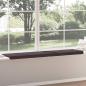 Preview: Bankkissen 4 stk. Stoff Dunkelbraun Tiefe 35 cm