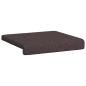 Preview: Bankkissen 4 stk. Stoff Dunkelbraun Tiefe 35 cm