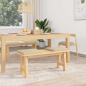 Preview: Bankkissen 4 stk. Stoff Creme Tiefe 35 cm