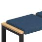 Preview: Bankkissen 4 stk. Stoff Blau Tiefe 35 cm