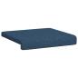 Preview: Bankkissen 4 stk. Stoff Blau Tiefe 35 cm