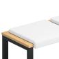 Preview: Bankkissen 4 stk. Stoff Weiß Tiefe 35 cm