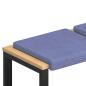 Preview: Bankkissen 4 stk. Stoff Jeans blau Tiefe 35 cm