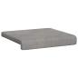 Preview: Bankkissen 4 stk. Samt Hellgrau Tiefe 35 cm