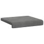 Preview: Bankkissen 4 stk. Samt Dunkelgrau Tiefe 35 cm