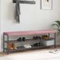Preview: ARDEBO.de - Bankkissen 4 stk. Samt Rosa Tiefe 35 cm