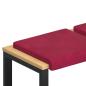 Preview: Bankkissen 4 stk. Samt Weinrot Tiefe 35 cm