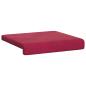 Preview: Bankkissen 4 stk. Samt Weinrot Tiefe 35 cm
