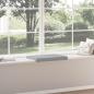 Preview: Bankkissen Stoff Hellgrau Tiefe 35 cm
