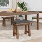 Preview: Bankkissen Stoff Dunkelgrau Tiefe 35 cm