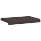 Preview: Bankkissen Stoff Dunkelbraun Tiefe 35 cm