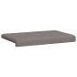 Preview: Bankkissen Stoff Taupe Tiefe 35 cm