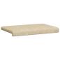 Preview: Bankkissen Stoff Creme Tiefe 35 cm