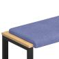 Preview: Bankkissen Stoff Jeans blau Tiefe 35 cm