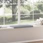 Preview: Bankkissen Stoff Hellgrau Tiefe 35 cm