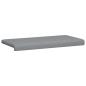 Preview: Bankkissen Stoff Hellgrau Tiefe 35 cm