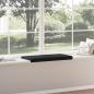 Preview: Bankkissen Stoff Schwarz Tiefe 35 cm
