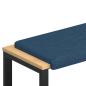 Preview: Bankkissen Stoff Blau Tiefe 35 cm