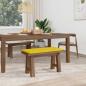 Preview: Bankkissen Stoff Helles Gelb Tiefe 35 cm