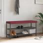 Preview: ARDEBO.de - Bankkissen Stoff Weinrot Tiefe 35 cm