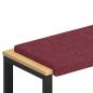 Preview: Bankkissen Stoff Weinrot Tiefe 35 cm