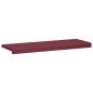 Preview: Bankkissen Stoff Weinrot Tiefe 35 cm