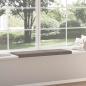 Preview: Bankkissen Stoff Taupe Tiefe 35 cm