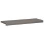 Preview: Bankkissen Stoff Taupe Tiefe 35 cm