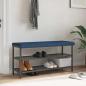 Preview: ARDEBO.de - Bankkissen Stoff Blau Tiefe 35 cm